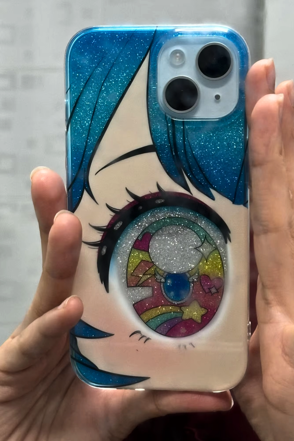 Anime Glitter Eye iPhone Case