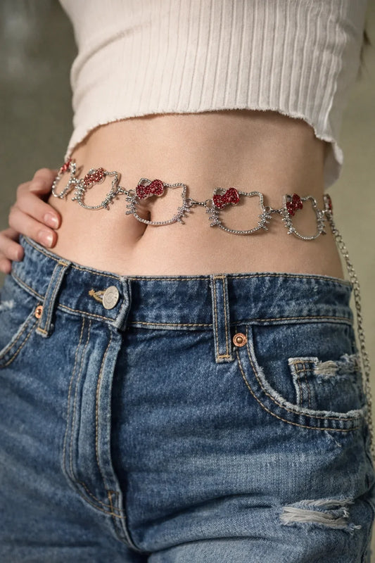 Hello Kitty Diamond Waist Chain Belt