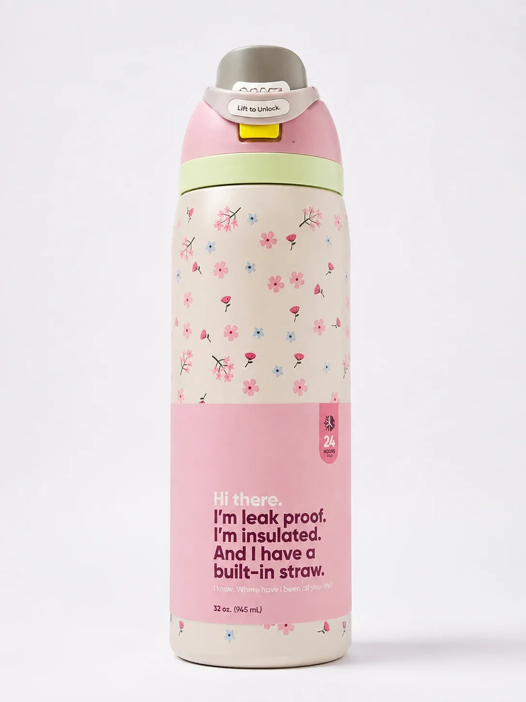 Cherry Blossom Freesip Insulated Bottle