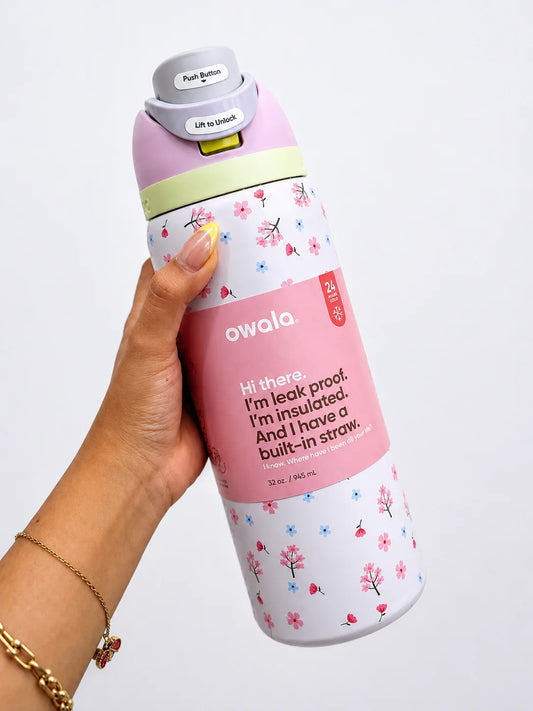 Cherry Blossom Freesip Water Bottle