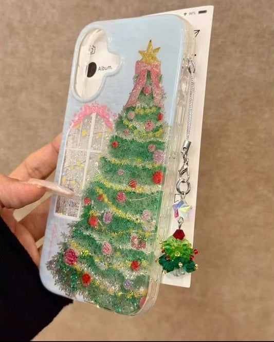 Christmas Tree Windowsill iPhone Case
