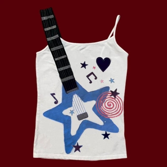 Guitar Music Graphic Camisole Top