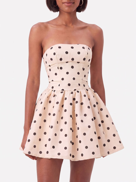 Alice Polka Dot Bow Mini Dress