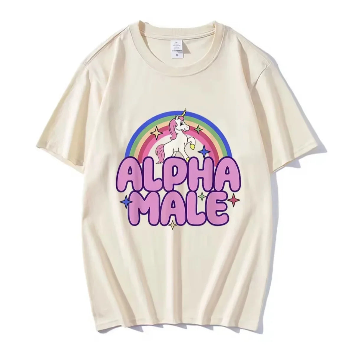 "Alpha Male" Rainbow Unicorn Tee