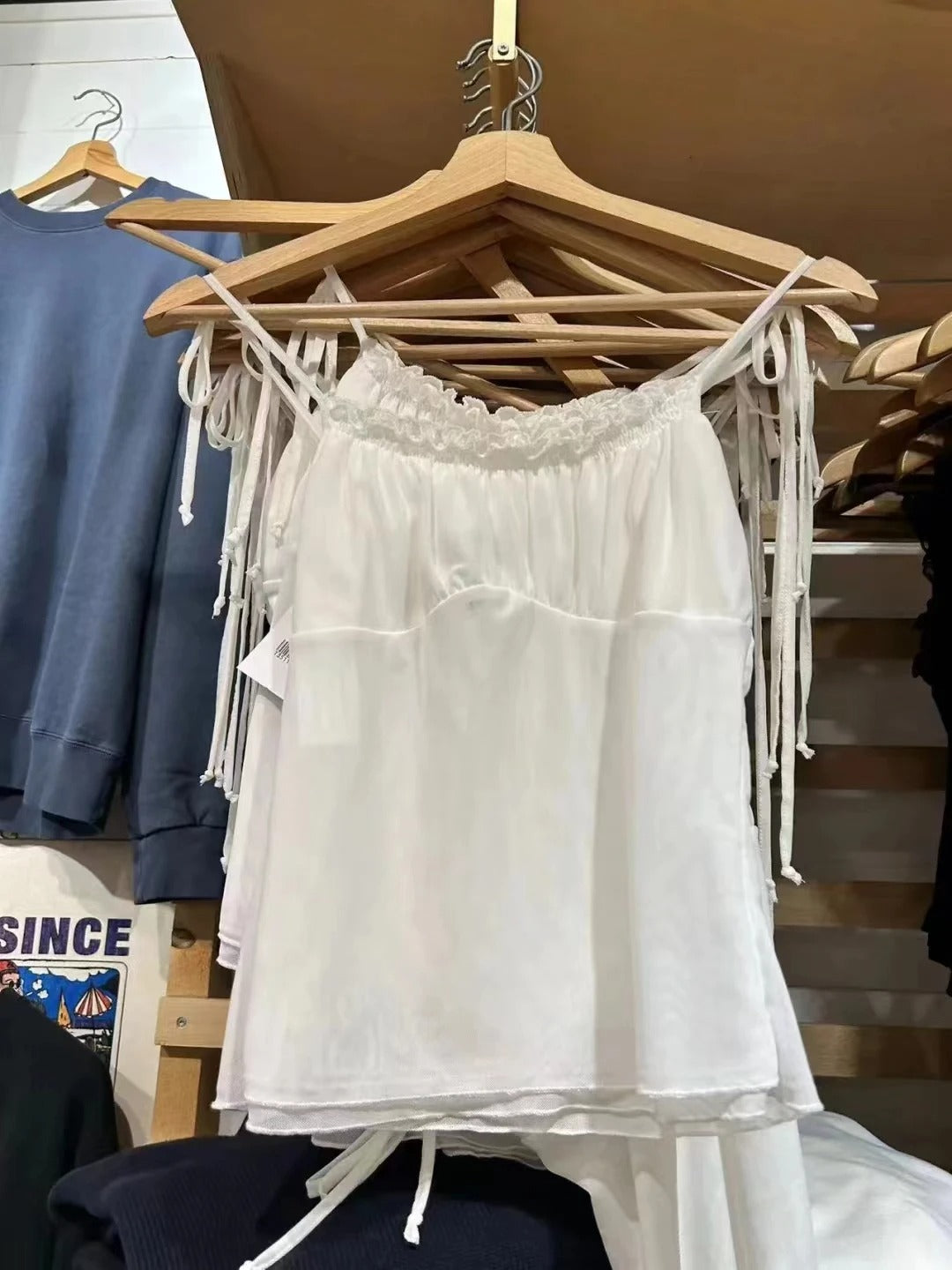 Amani Delicate Shirred Strap Cami