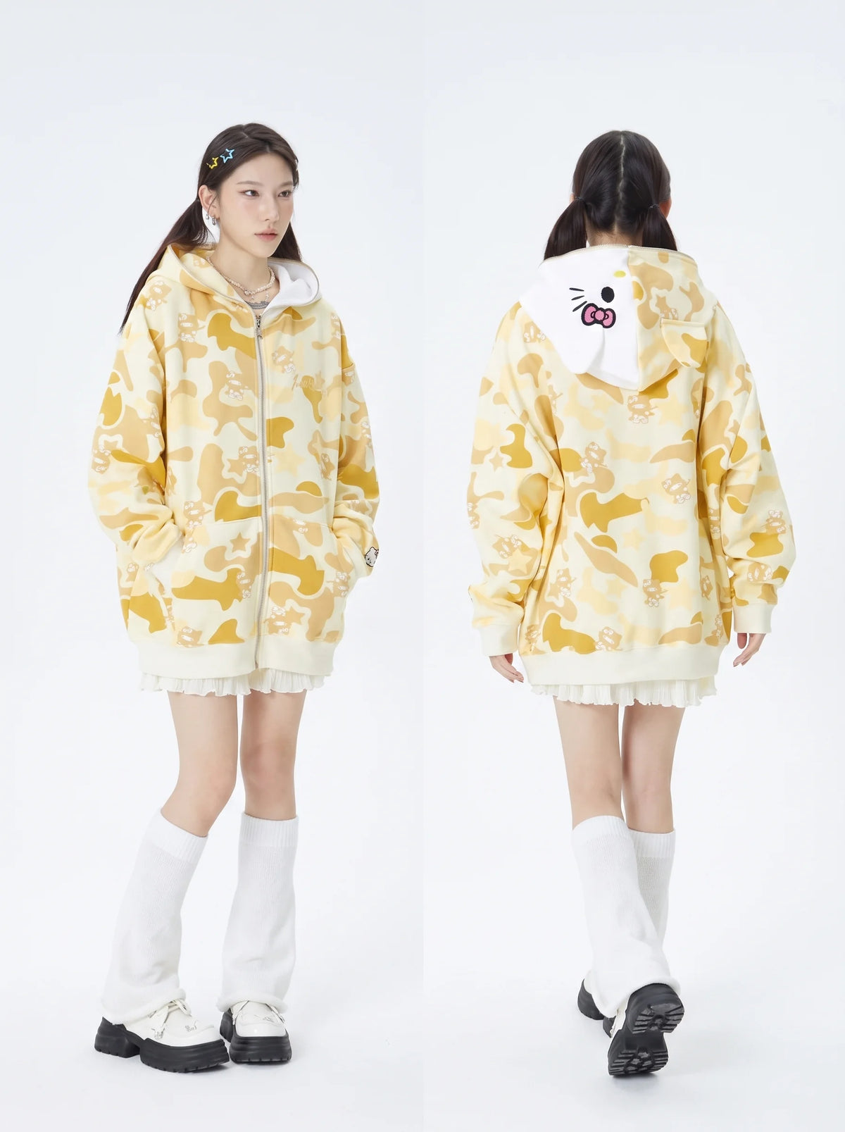 Armed Hello Kitty Camo Hoodie