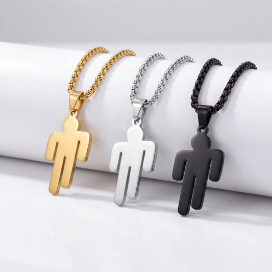 Blohsh Stickman Pendant Necklace