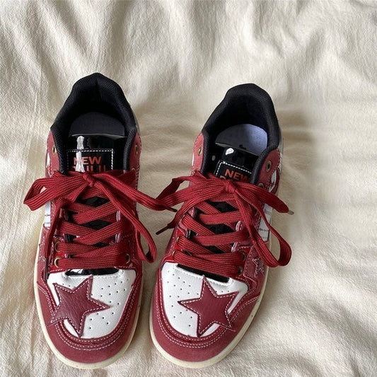 Bordeaux Superie Stars Sneakers