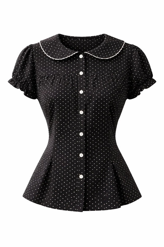 Cherry Darling Button-Up Blouse