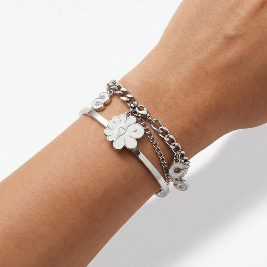Cortis Daisy Silver Bracelet