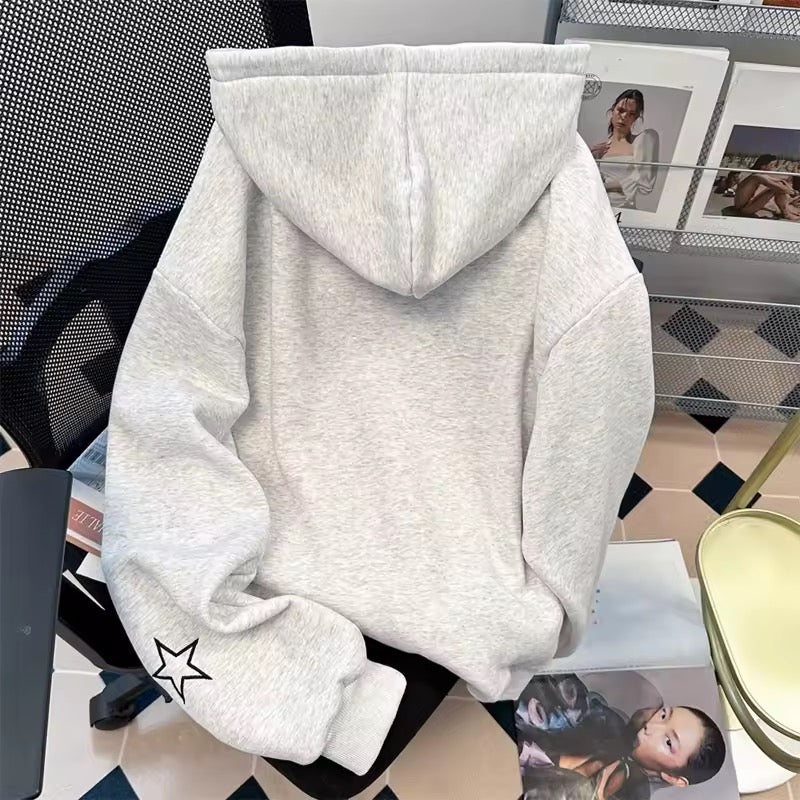 Doodle Scribble Zip-Up Hoodie