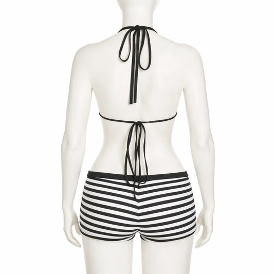 Eileen Striped Bikini Set