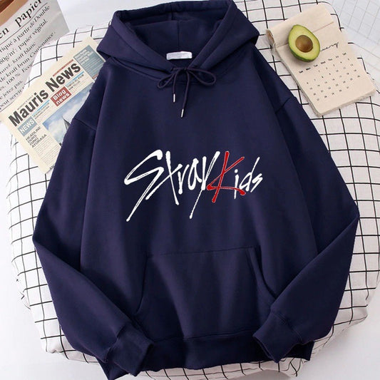 "Stray Kids" Solid Plain Hoodie
