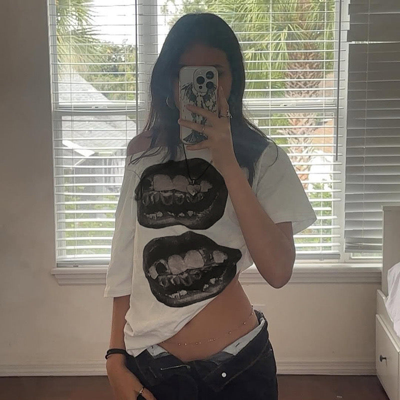Grillz Teeth Mouths Graphic Tee