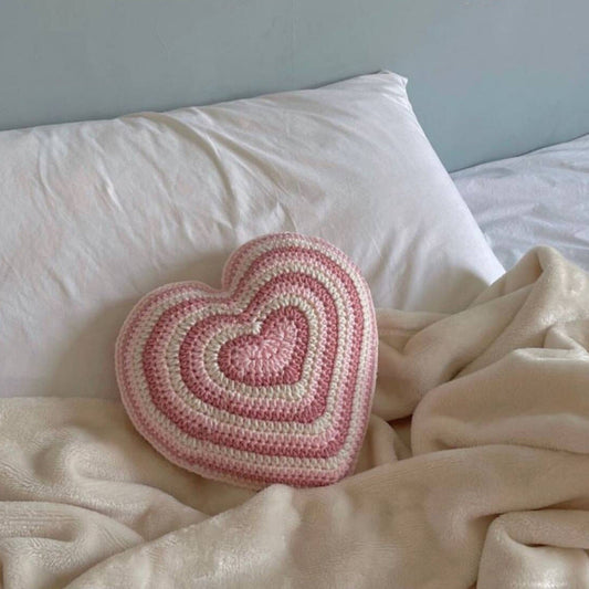 Heart Crochet Pillow