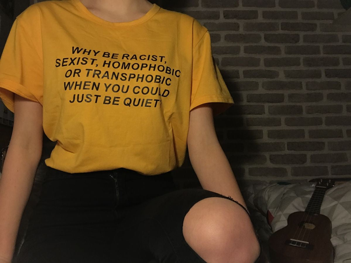 “Just Be Quiet” Statement Tee