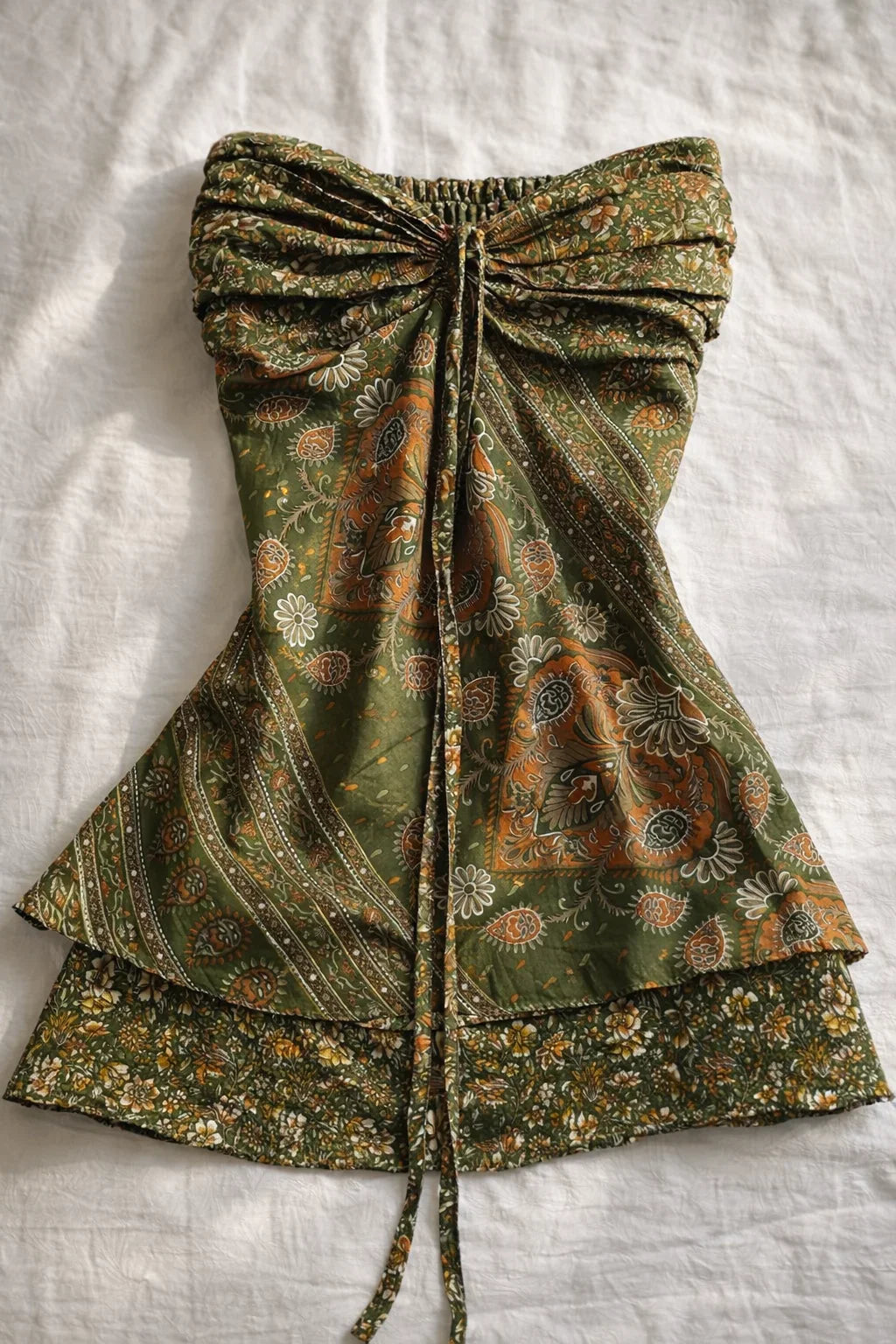 Mahogany Bohemian Strapless Top