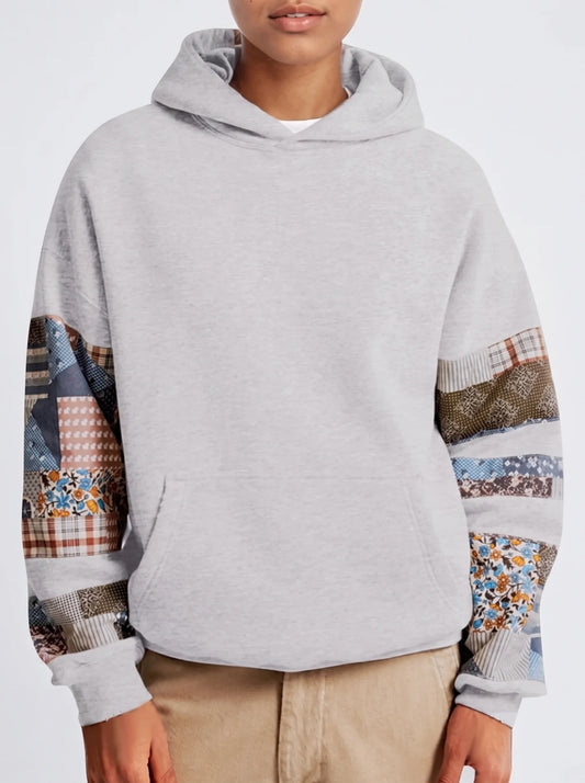Patchwork Popover Hoodie