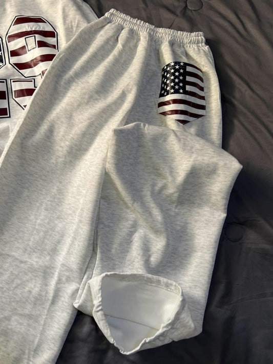 American Flag Back Pocket Sweatpants