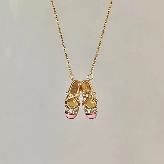 Prima Ballerina Pointe Shoes Necklace
