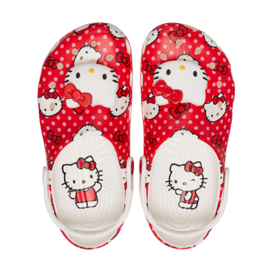 Red Polka Dot Hello Kitty Clogs
