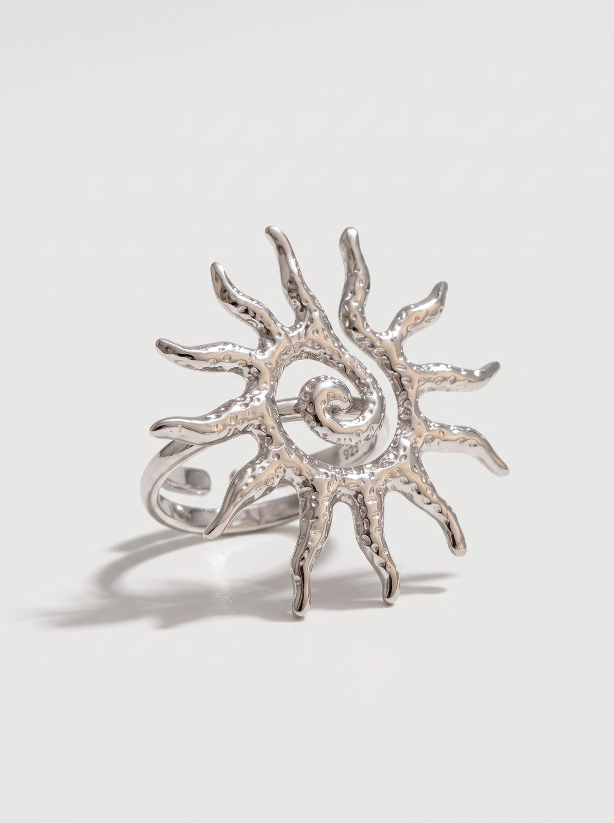 Mythological Spiral Sun Ring
