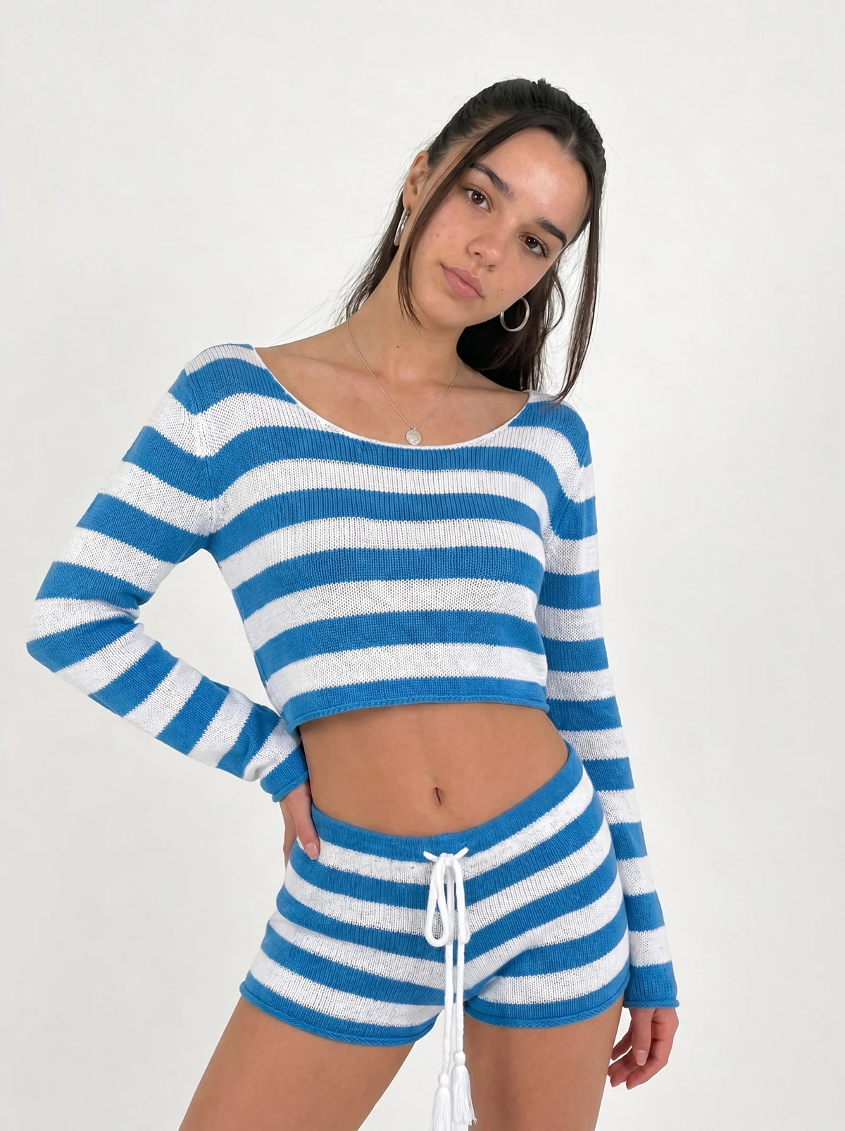 Salt in Her Stripes Knit Set