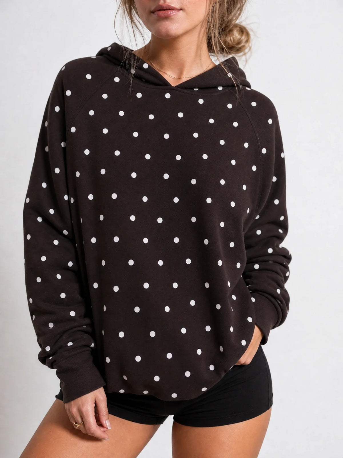 Speckle Polka-Dot Hoodie