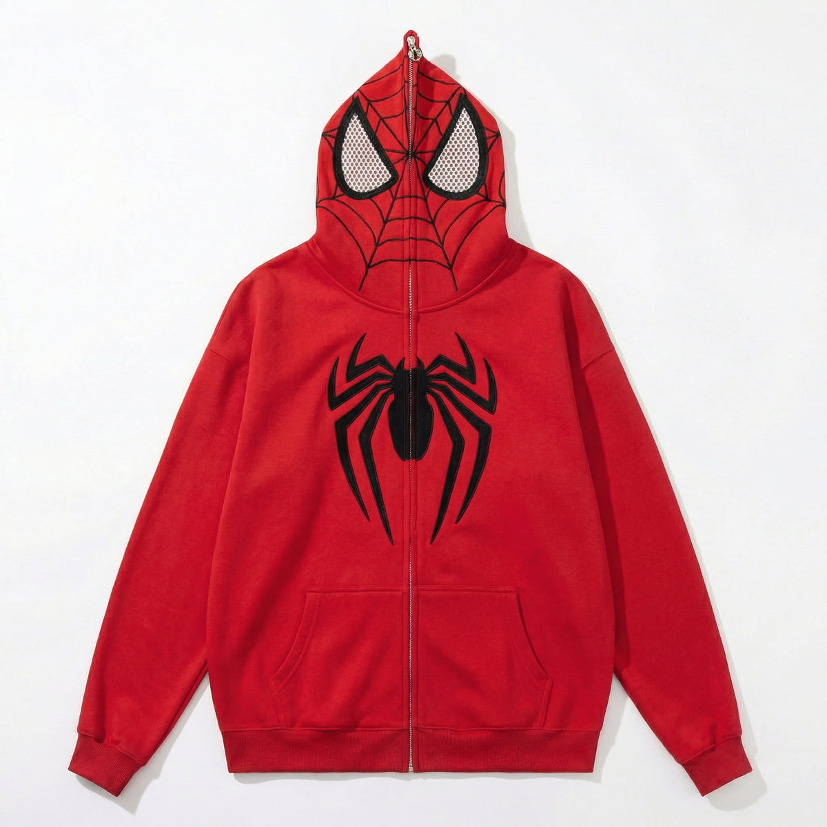 Spidey Web Zip-Up Mask Hoodie (NEW)