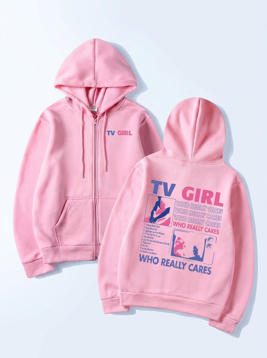 "TV Girl Who Really Cares" Hoodie