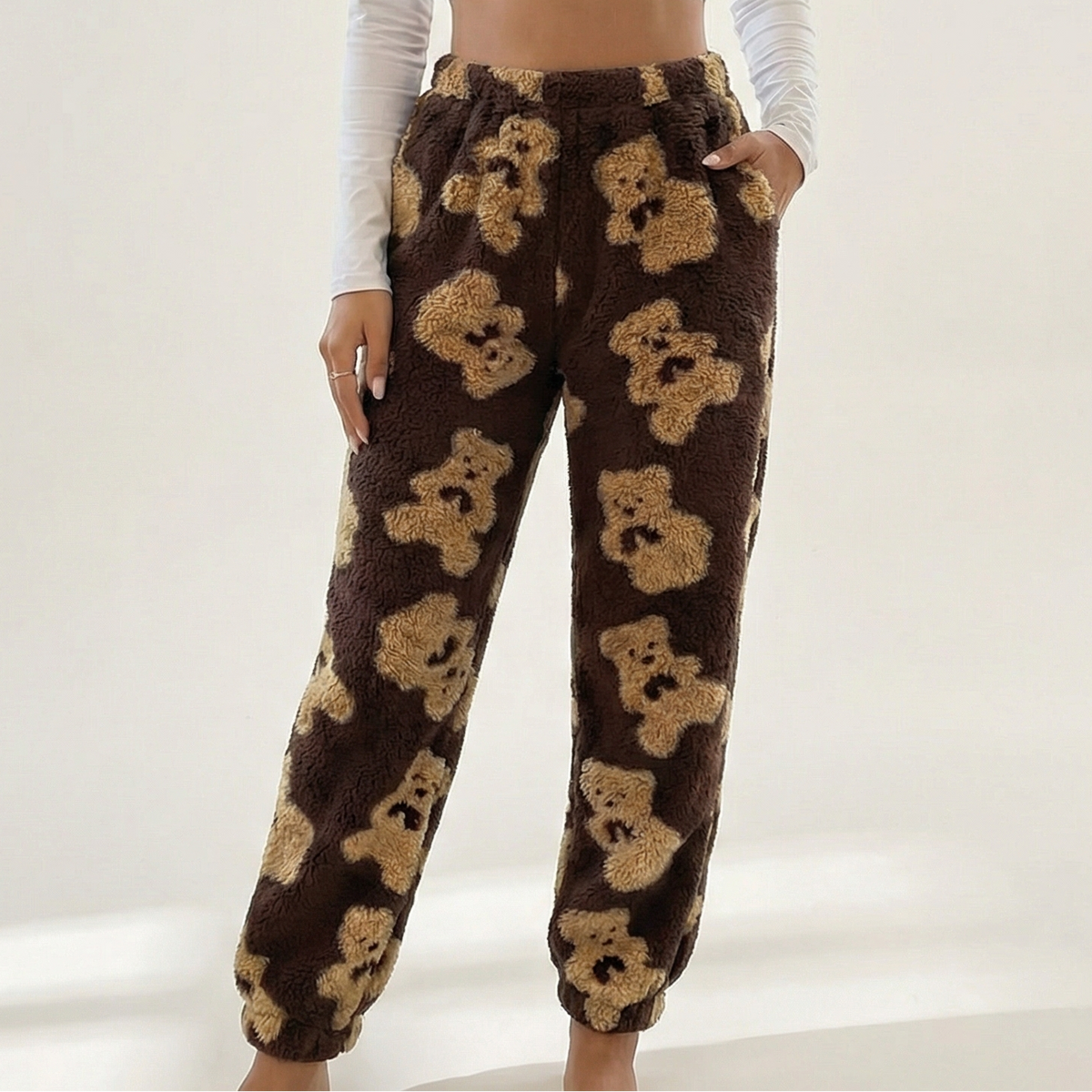 Teddy Bear Plush Pajama Pants