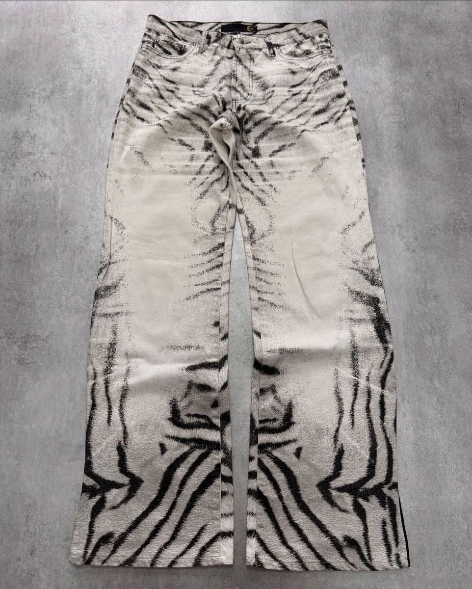 Tiger Print Wide-Leg pants