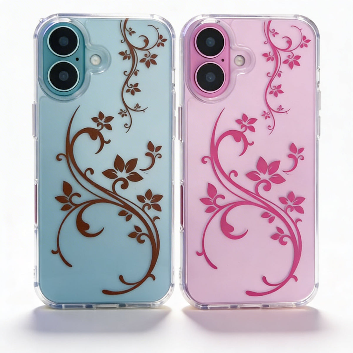Vine Floral Clear iPhone Case