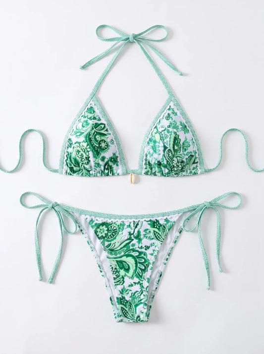 Santorini Shores Triangle Bikini Set