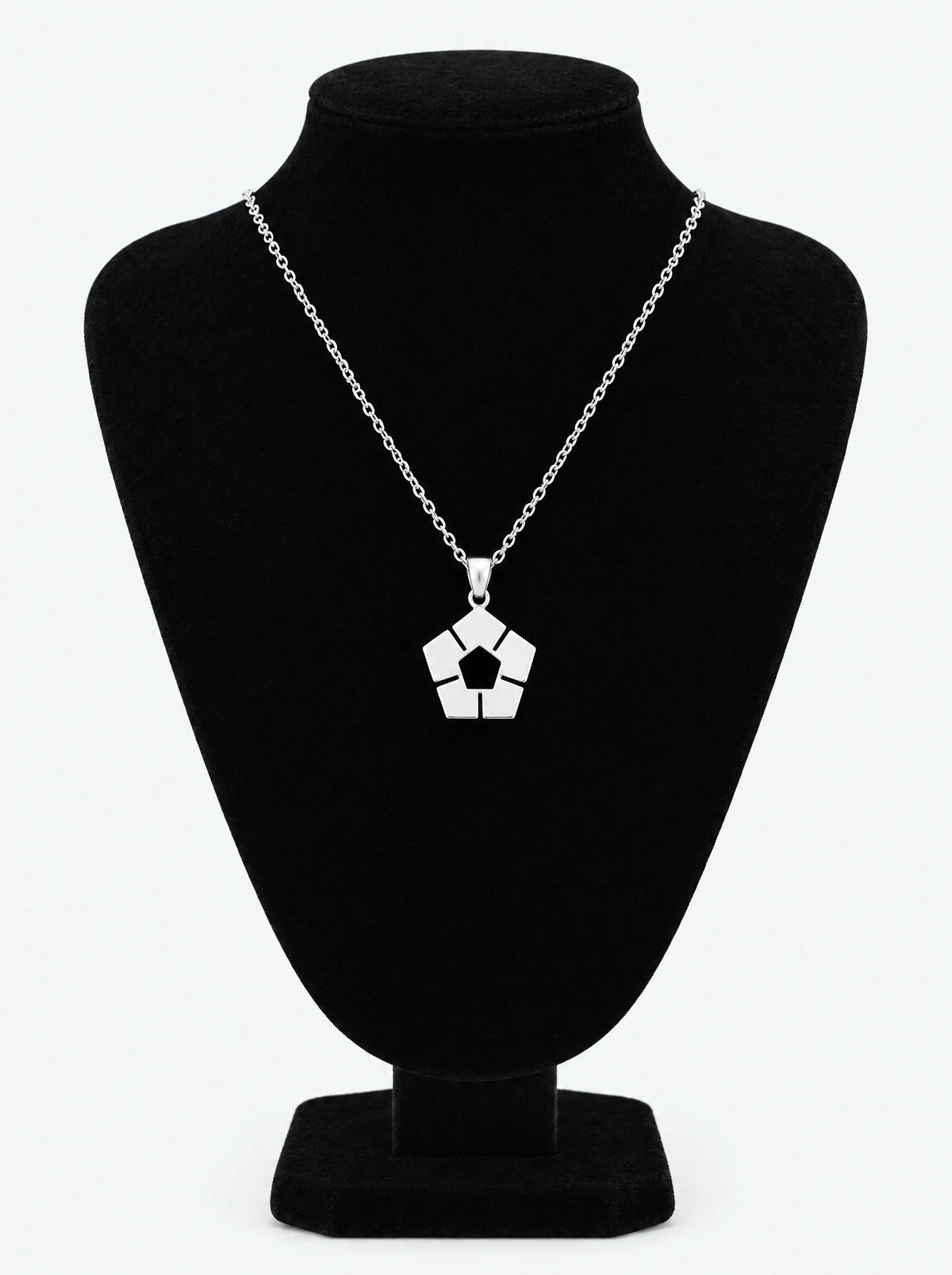 Blue Lock Pendant Necklace