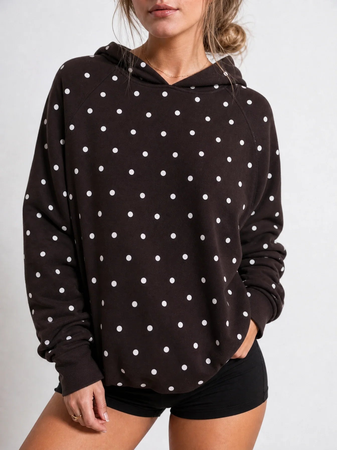 Speckle Polka-Dot Hoodie