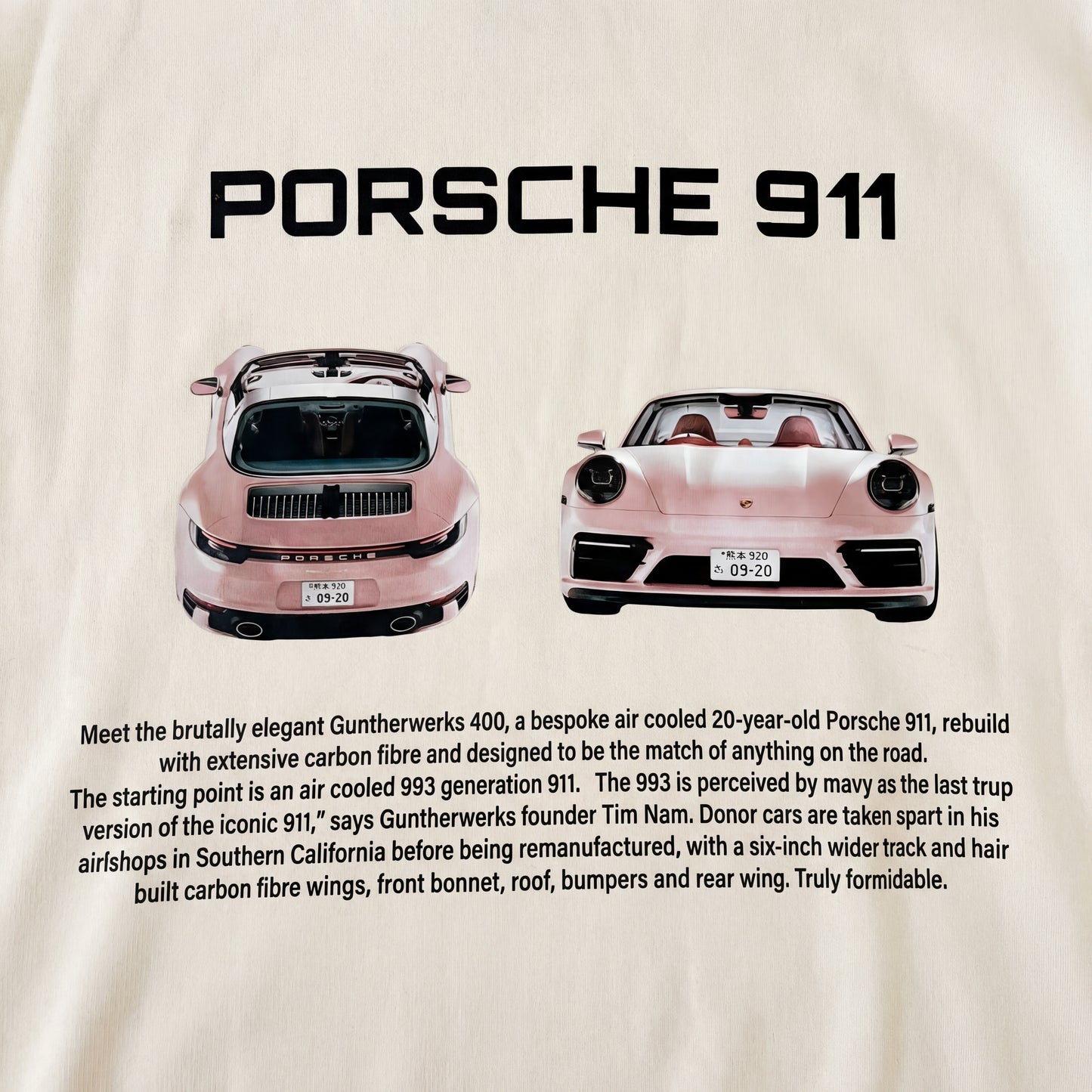 "Porsche 911" Oversized Hoodie