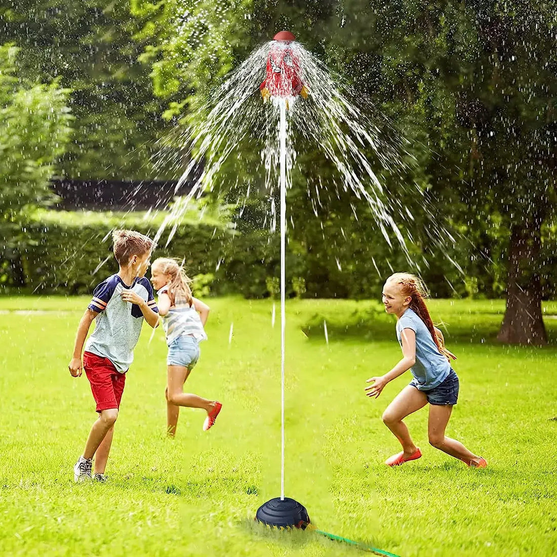 This Rocket Garden Sprinkler is the Best Summer Yard Toy
