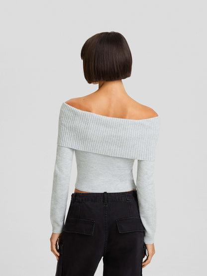 Brigitte Bardot Plain Crop Sweater