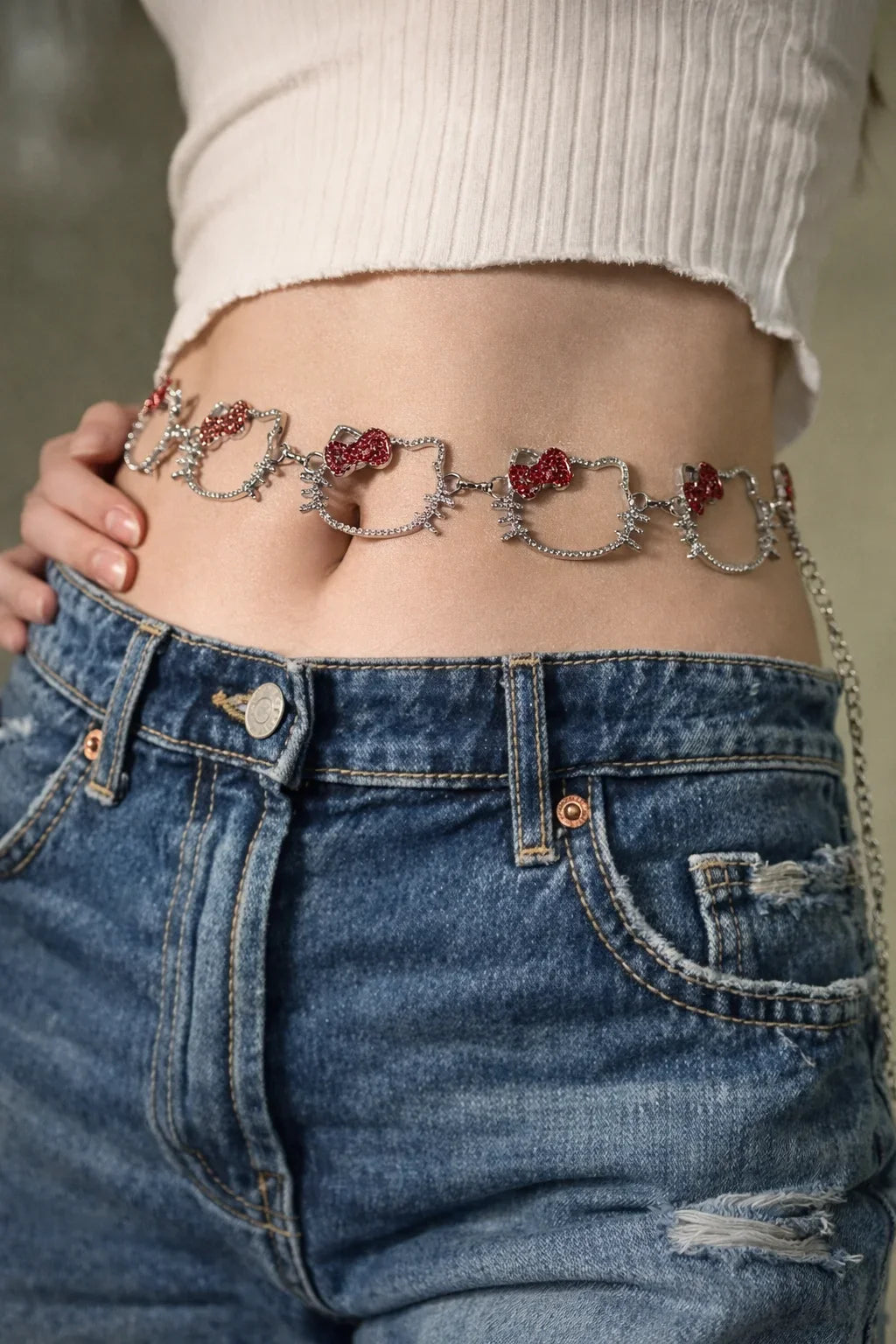 Hello Kitty Diamond Waist Chain Belt