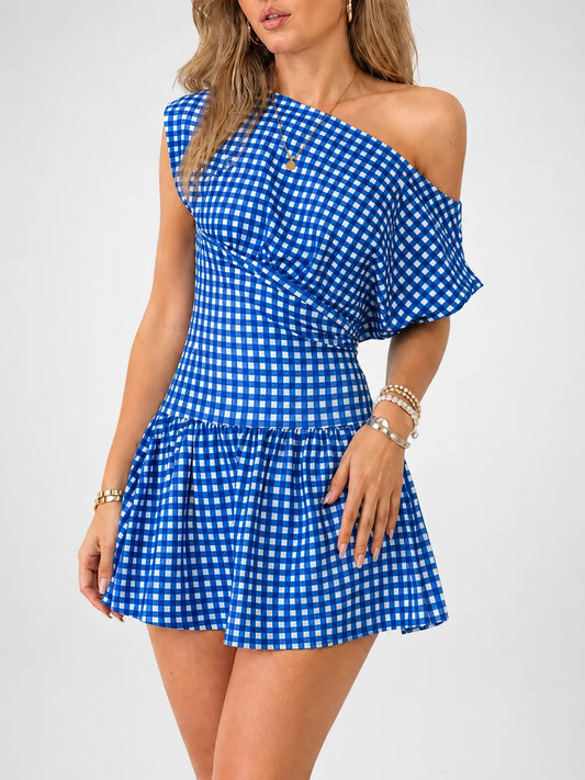 Pattie Gingham Mini Dress