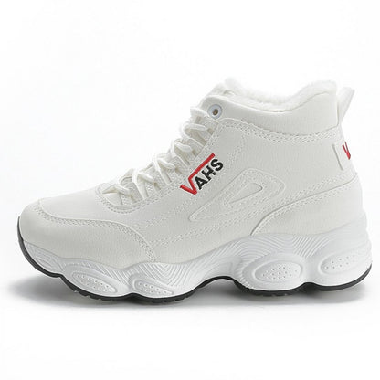 VAHS Fur High-Top Sneakers