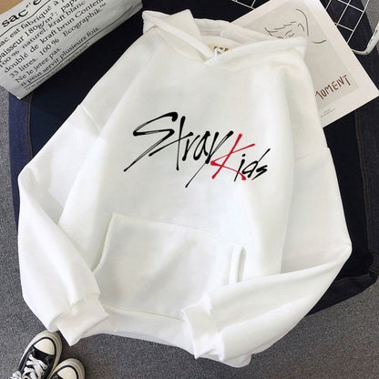 "Stray Kids" Solid Plain Hoodie