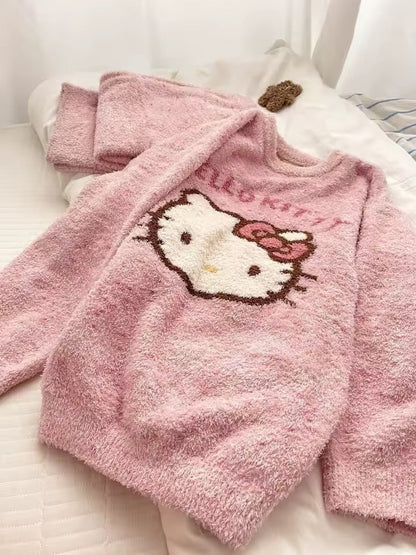 Hello Kitty Marshmallow Fuzzy Pajama Set