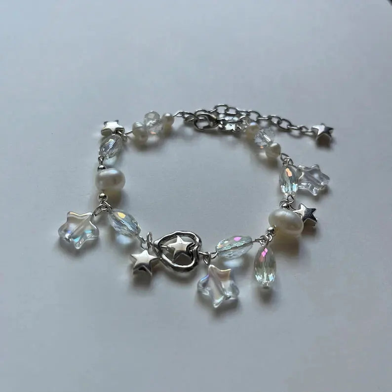 Star Heart Pearly Bracelet