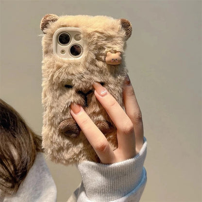 Fluffy Capybara iPhone Case