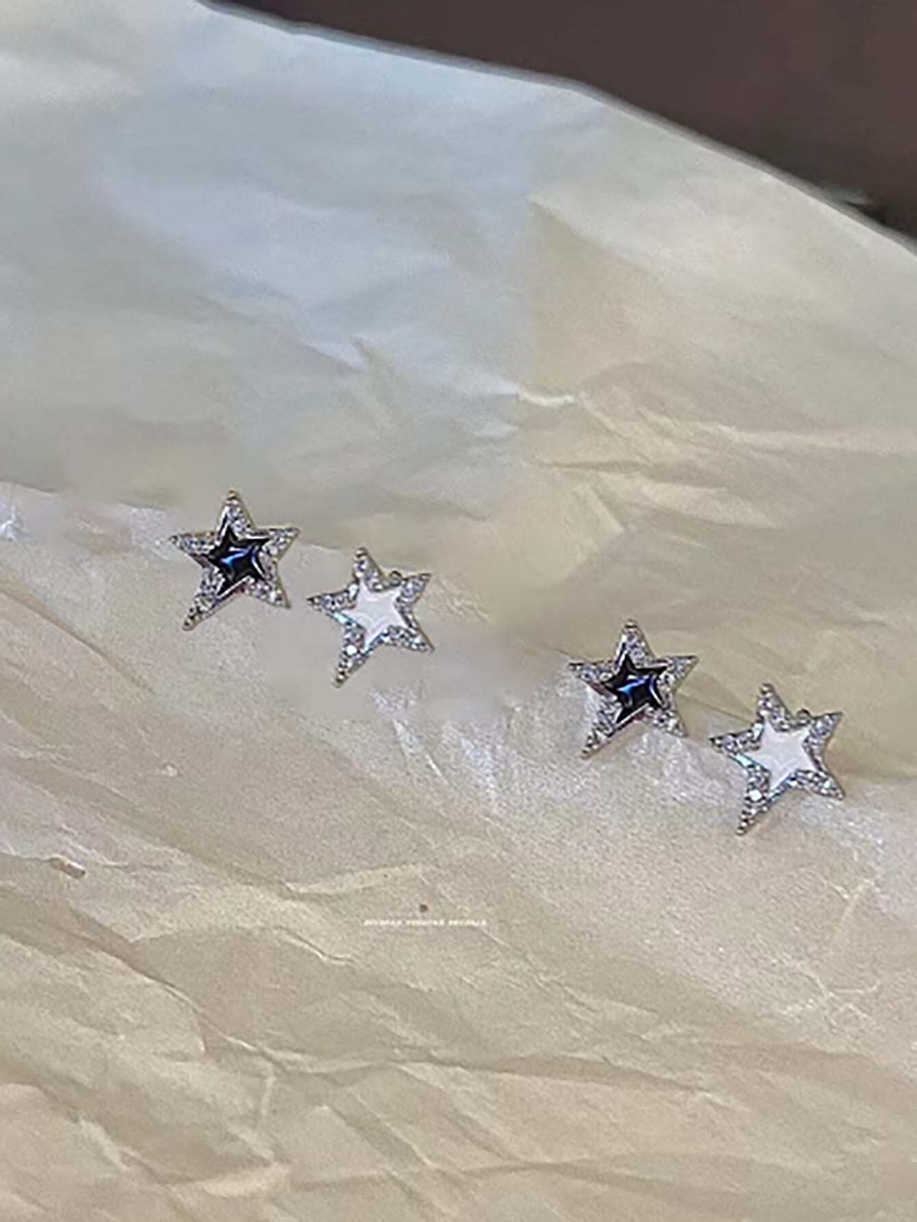 Neutral Star Earrings