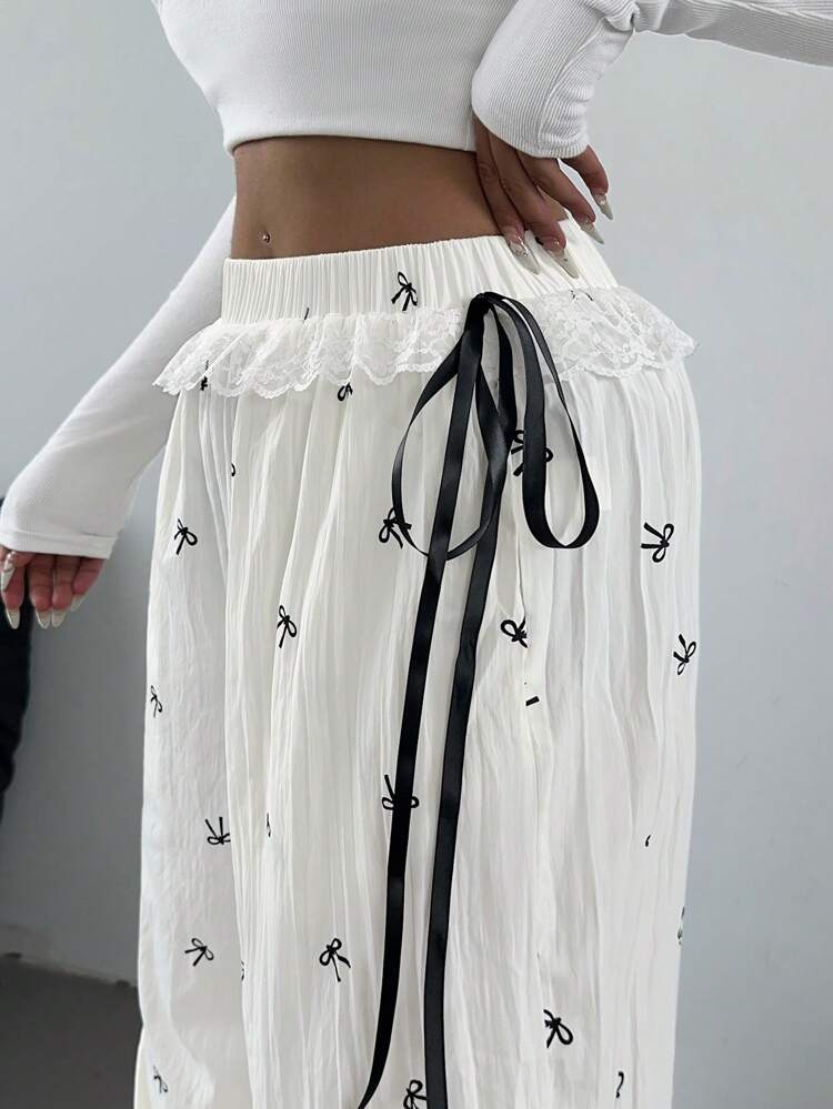 Bows & Bowknots Baggy Pants