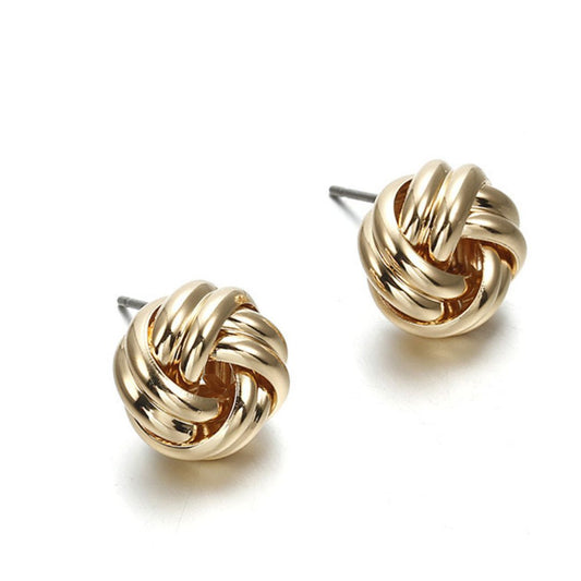 Twisted Swirl Stud Earrings