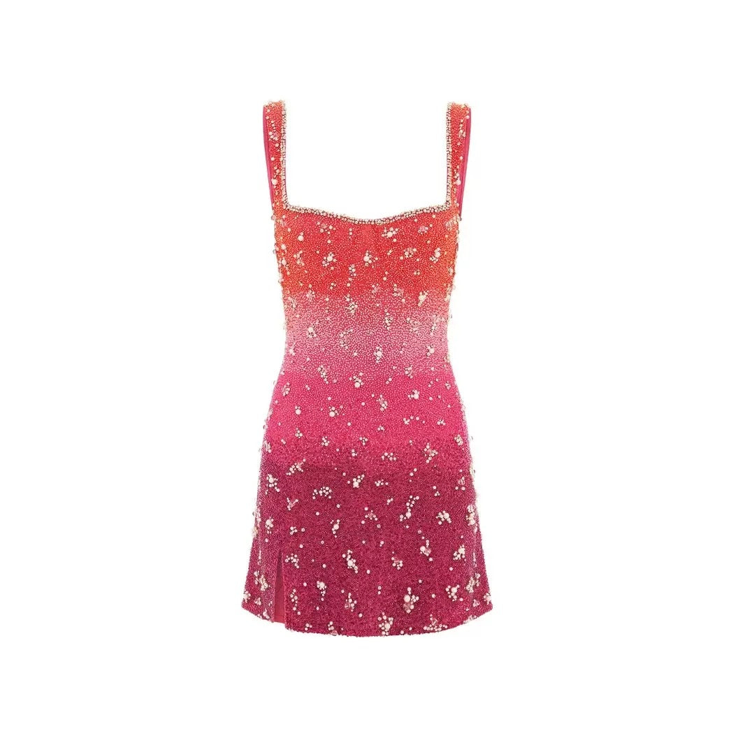 Sunset Gradient Mini Dress